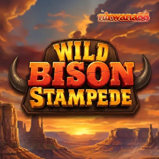 Tampilan visual slot Wild Bison Stampede dengan latar belakang padang rumput